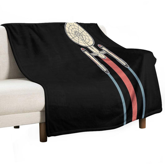 USS Enterprise Star Trek Throw Blanket