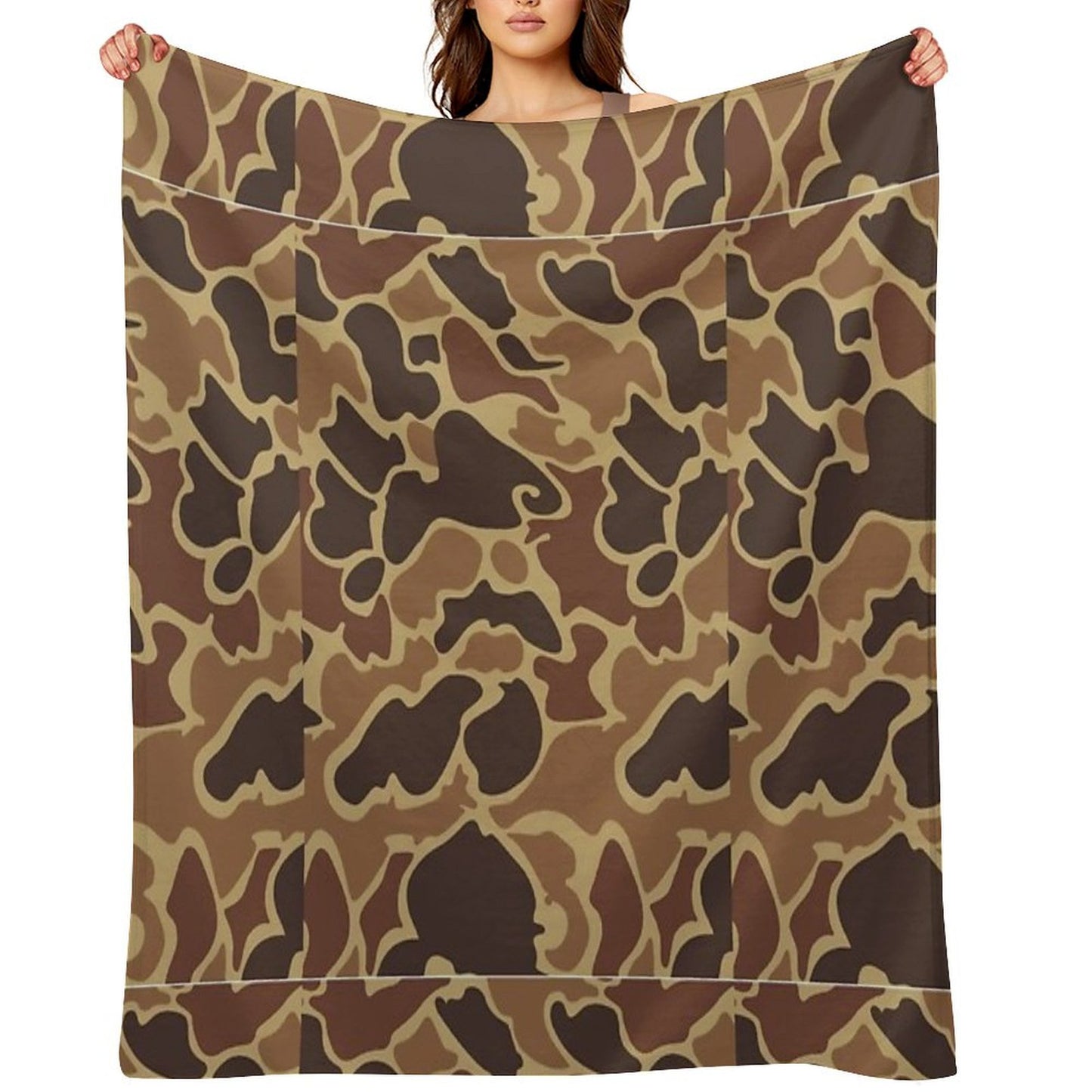 Duck Camo Throw Blanket
