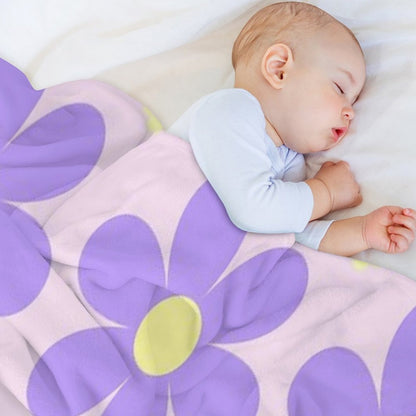 Spring Flowers (Lavender) Throw Blanket