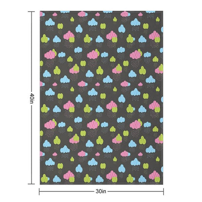 Rainy Clouds Throw Blanket