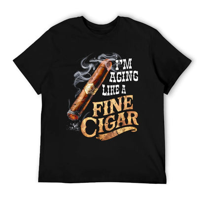 I&#39;m Aging Like A Fine Cigar Funny Fathers Day Dad Idea Adult T-Shirt