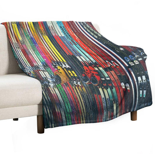 Ski Sun Valley Throw Blanket