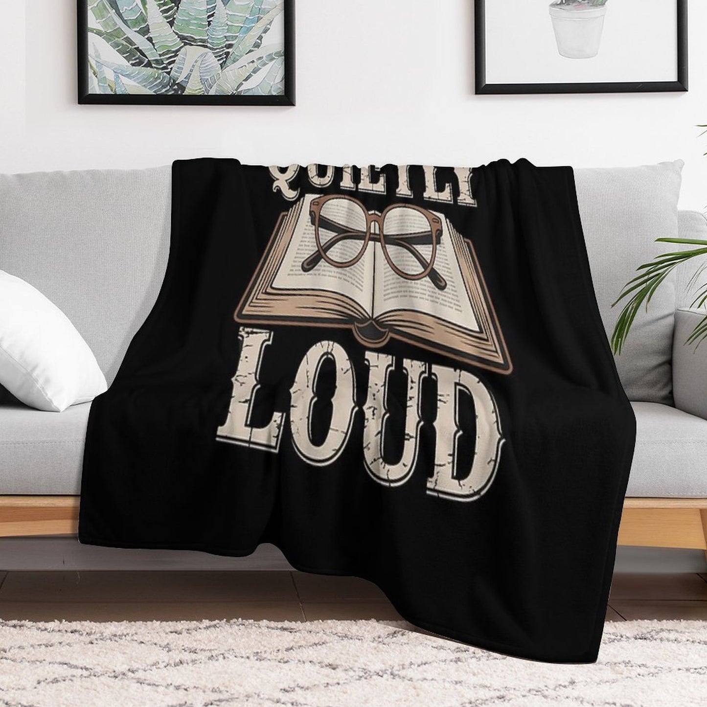 Academia - Quietly Loud Throw Blanket
