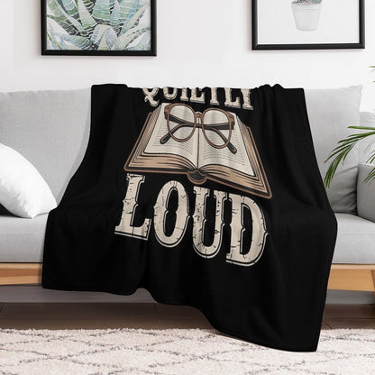 Academia - Quietly Loud Throw Blanket
