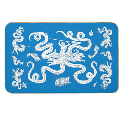 Scylla Mosaic - Blue Bath Mat