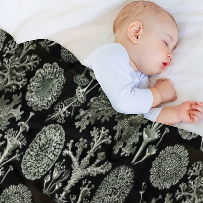 Natural History Lichen Throw Blanket