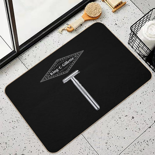 King C Gillette Safety Razor (Dark Colored Items) Bath Mat