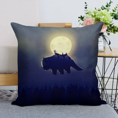 The End of All Things - Night Version Linen Throw Pillow Cover