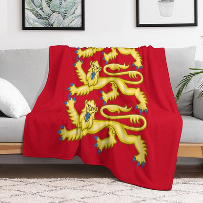 Plantagenet Arms of England Throw Blanket