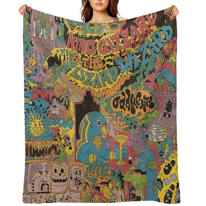 The Oddments King Gizzard Throw Blanket