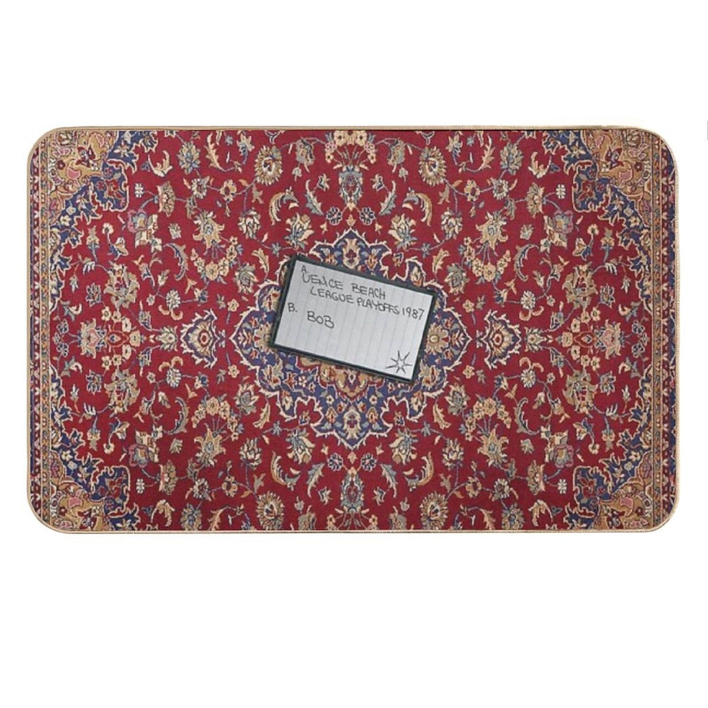 Lebowski's Tape Bowling Playoffs Bath Mat