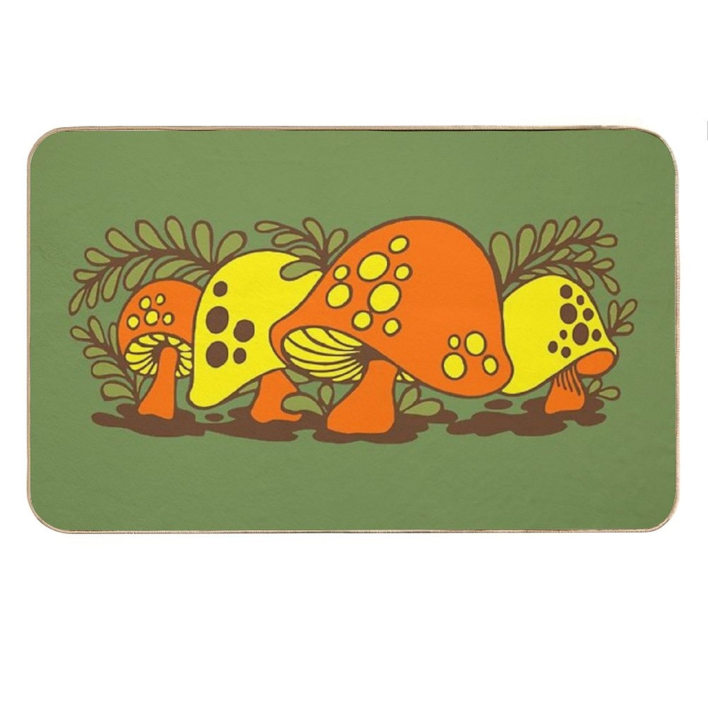 Vintage Sears Merry Mushroom Bath Mat