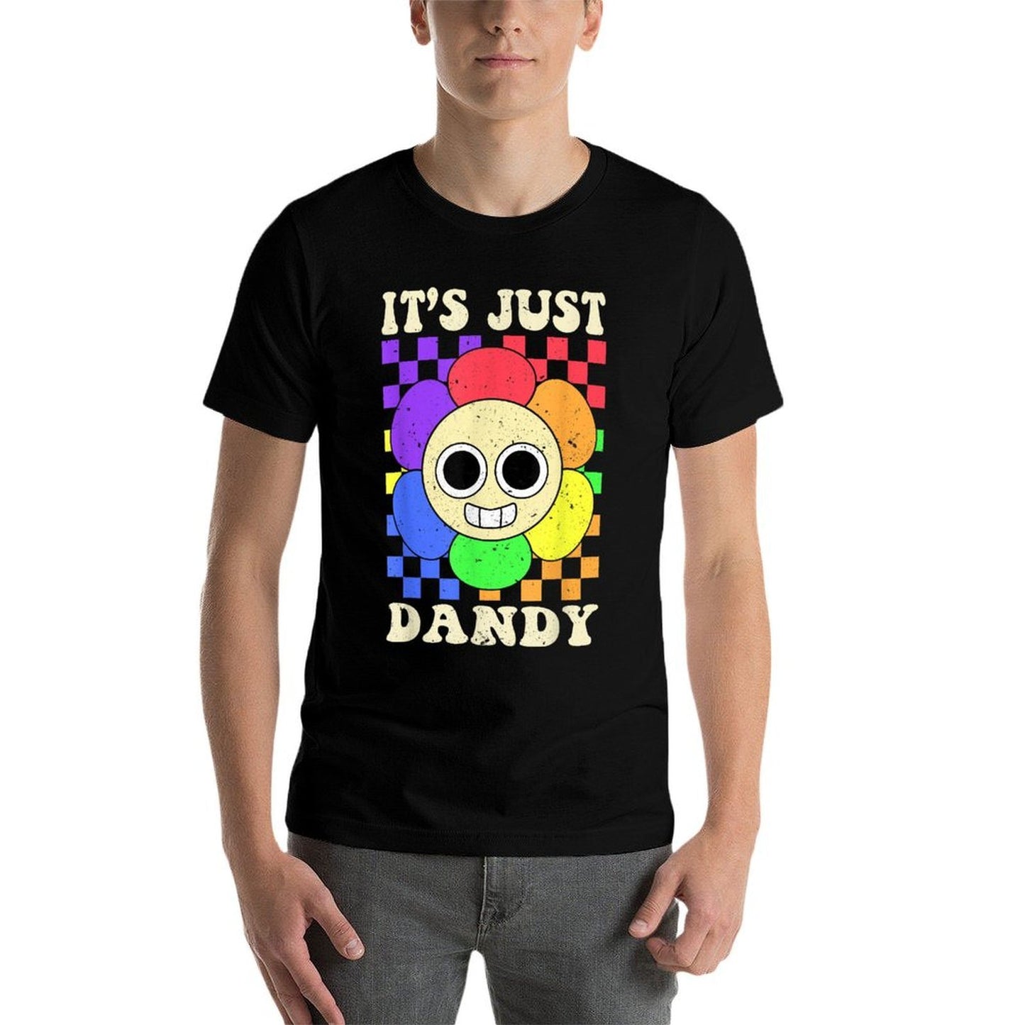 Its Just Dandy Dandys World Funny For Men Women Kids  Heathered Texture T-Shirt