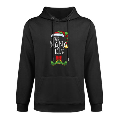 Nana Elf Family Matching Christmas Group Funny Customizable Surface Hoodie