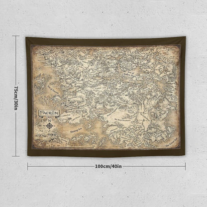 Annotated Map Of Faerun Tapestry