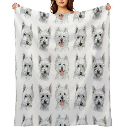 Westies Throw Blanket