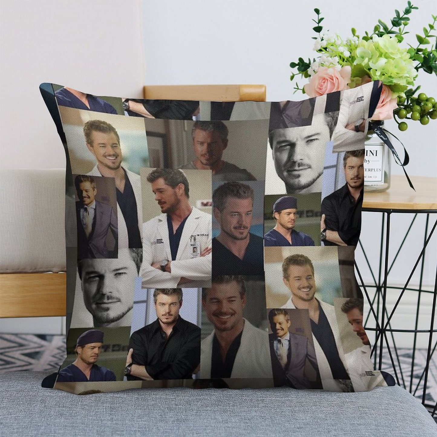 Mark Sloan Linen Throw Pillow Cover