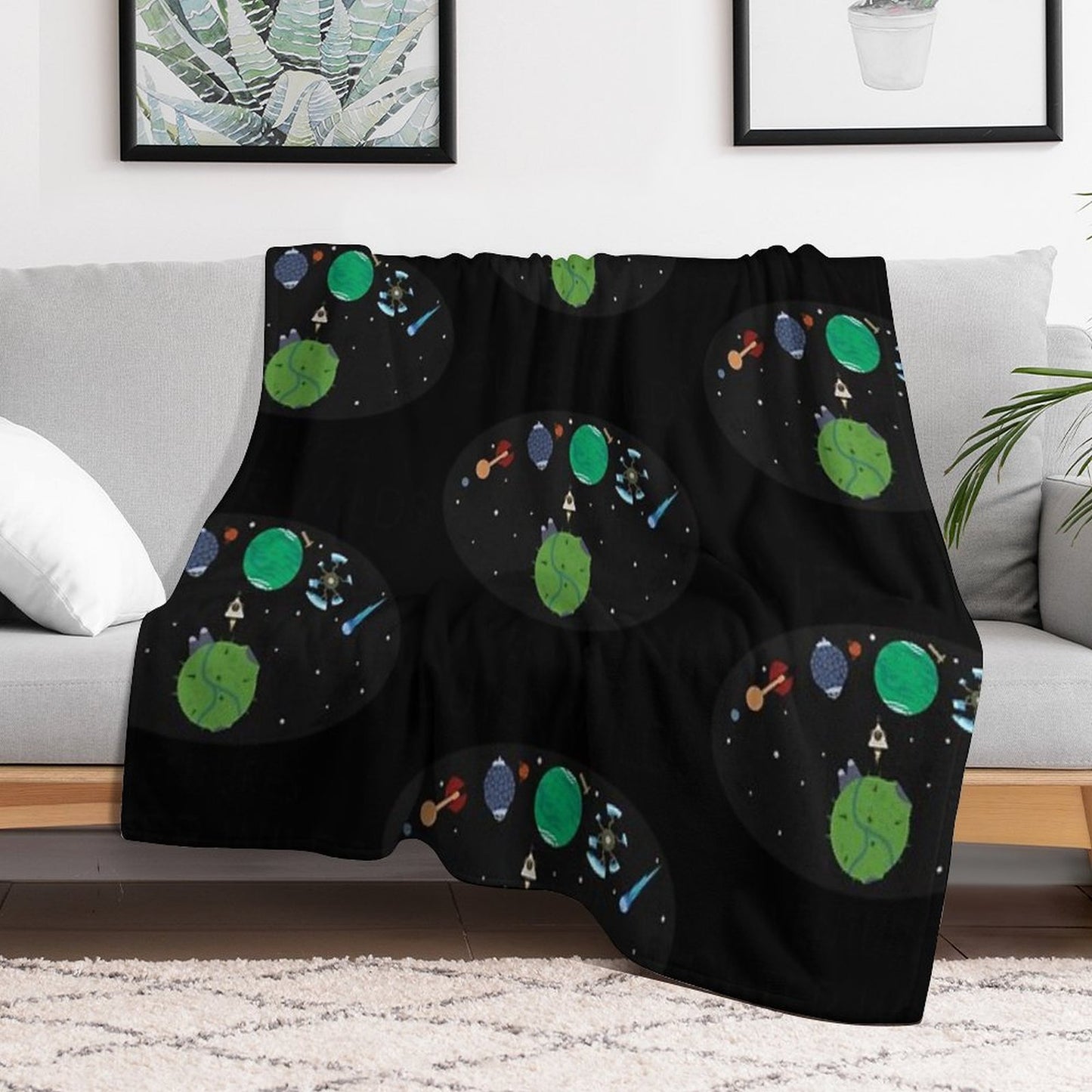 Outer Wilds Logo Throw Blanket