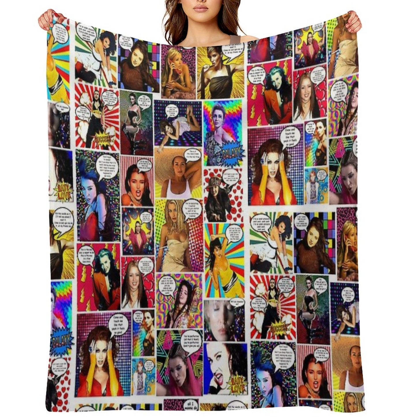 Dannii Minogue Goes Pow WOW #30 Throw Blanket