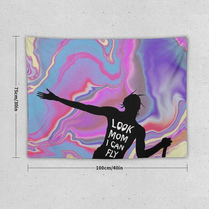 Look Mom I Can Fly Tapestry