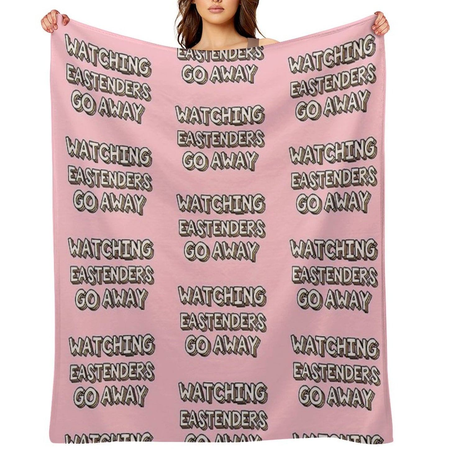 Watching Eastenders Go Away Throw Blanket