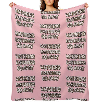 Watching Eastenders Go Away Throw Blanket