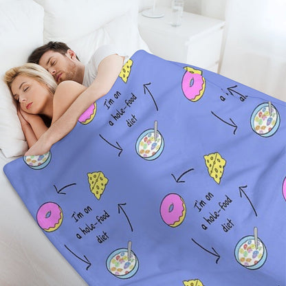 I’m on A Hole Food Diet Throw Blanket