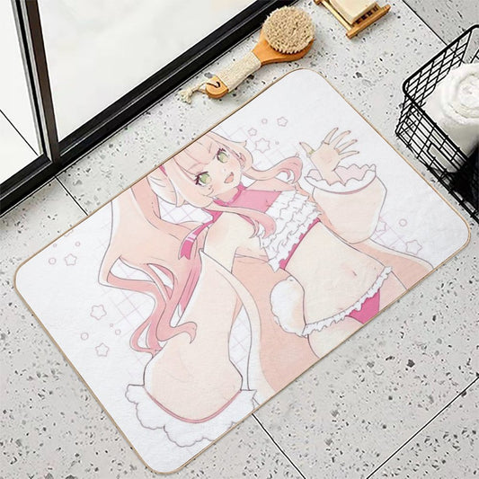 Summer Bun  Stain-Proof Bath Mat