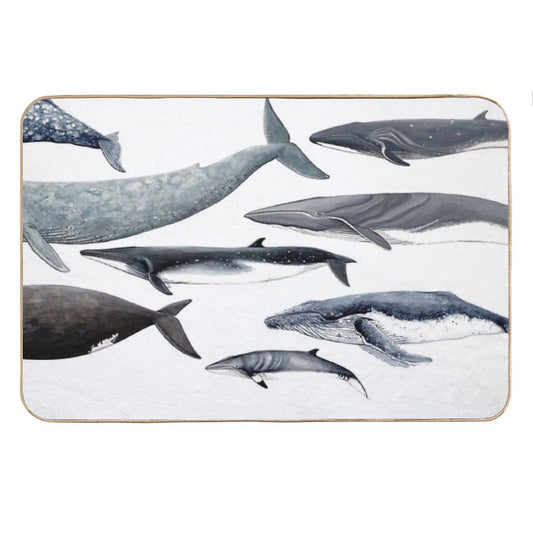 Whales And Right Whale Bath Mat