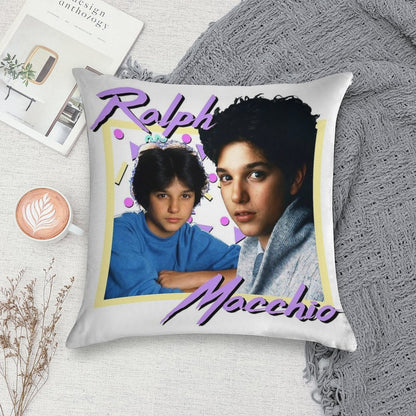 80s Ralph Macchio Soft Reinforced Edging Throw Pillow