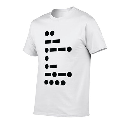 IMPEACH Trump Political in Morse Code  High-quality Stitching T-Shirt