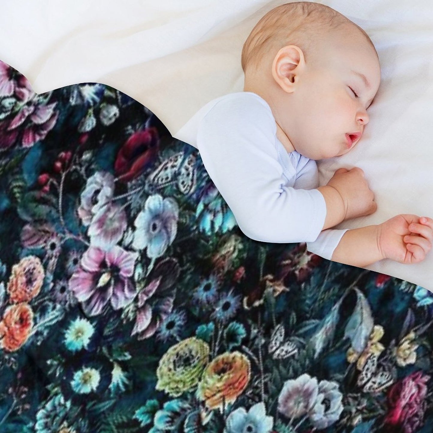 Night Garden Throw Blanket