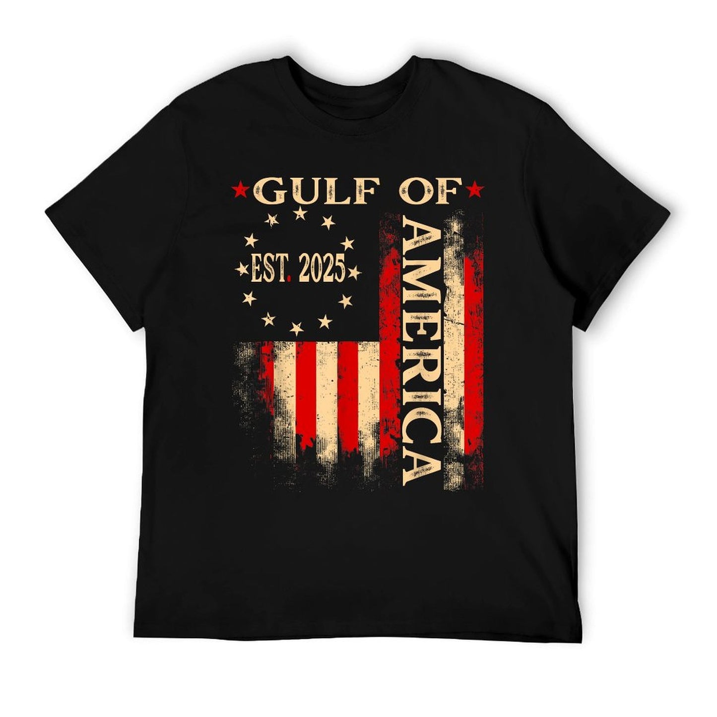 Gulf Of Usa America Est 2025 Us Flag T-Shirt