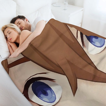 Childe (Tartaglia) Face Meme Throw Blanket