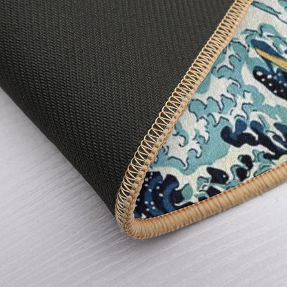 The Great Wave, Famous Japanese Artwork Bath Mat