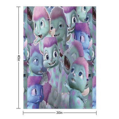 Bibble Collage Throw Blanket