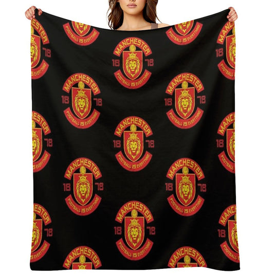 Football Is Everything - Manchester Squad Retro Throw Blanket