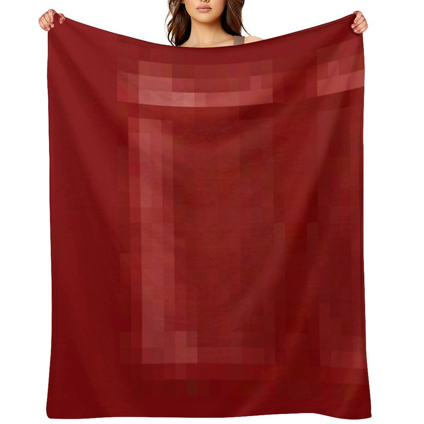 Red Bed Throw Blanket
