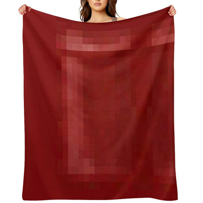 Red Bed Throw Blanket
