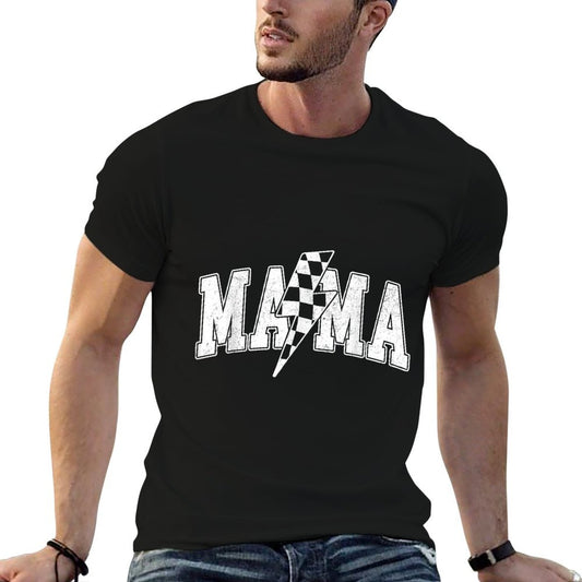 Mama Racing Car Family Matching Birthday Party Mother&#39;s Day T-Shirt