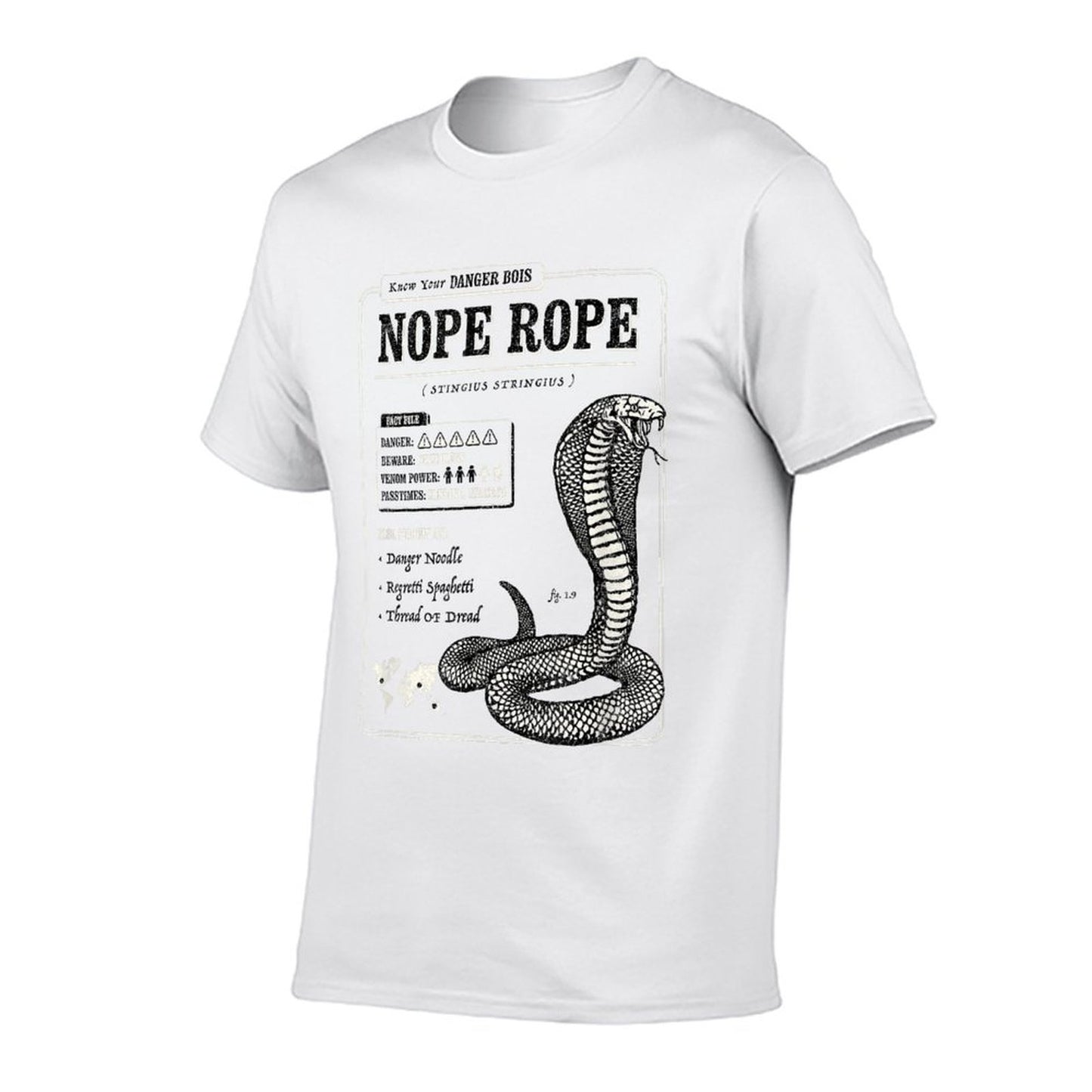 Nope Rope Print - Funny Snake  Easy-care T-Shirt