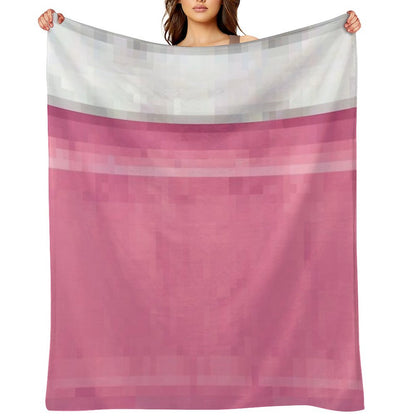 Minecraft Pink Pixel Bed Throw Blanket