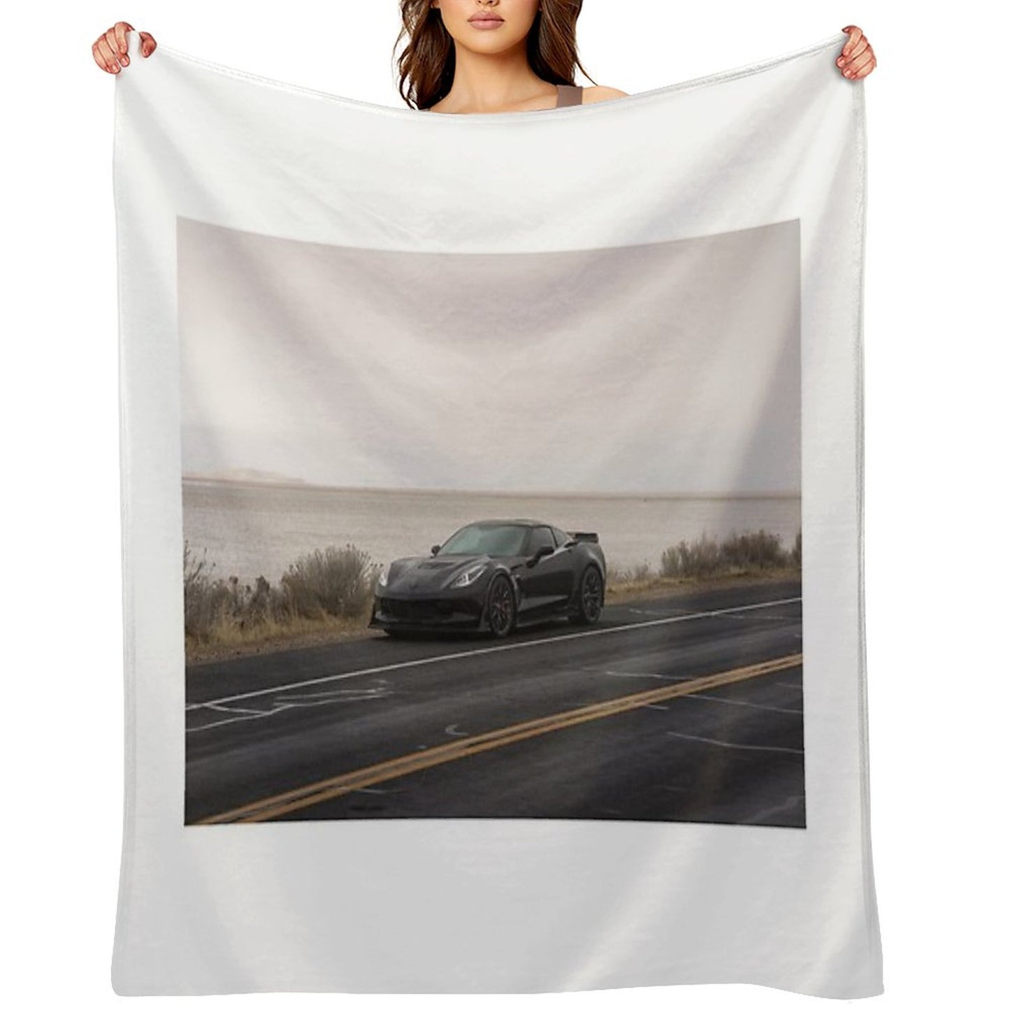 Corvette C7 Z06 Throw Blanket