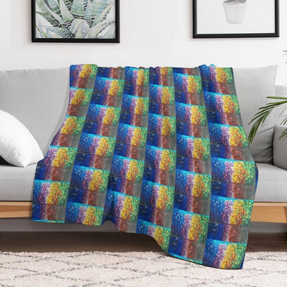 Chromatic Reflections Throw Blanket