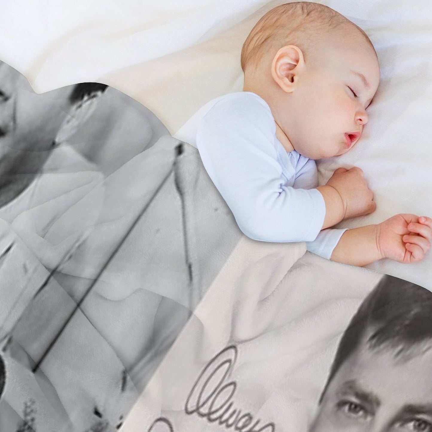 Jerry Lewis Signed Collage Throw Blanket