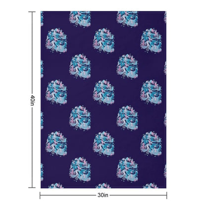 Octopus Party Throw Blanket
