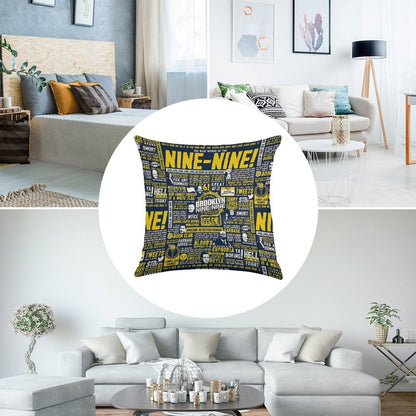 Wise Words of The Nine-Nine Linen Throw Pillow Cover