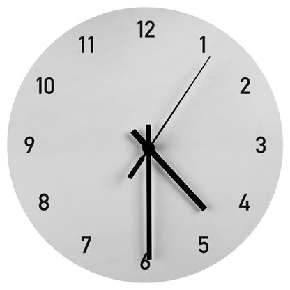 Clock Numbers Silver 2 Wall Clock