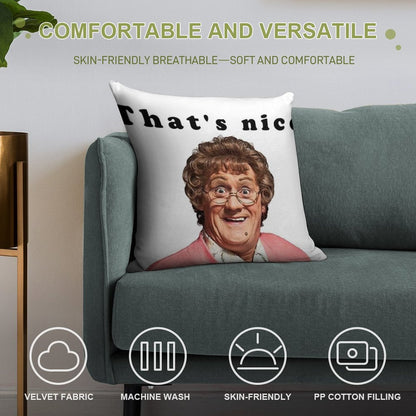 That's  Nice Soft Durable Construction Throw Pillow