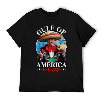 Funny Trump Sombrero Taco Gulf Of Us America Est. 2025 T-Shirt